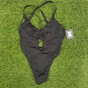 Savage x Fenty Women's Black Curve Alert Bodysuit Large